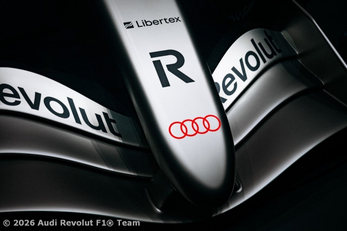 Audi Revolut F1 Team breaks cover with Audi R26 race livery