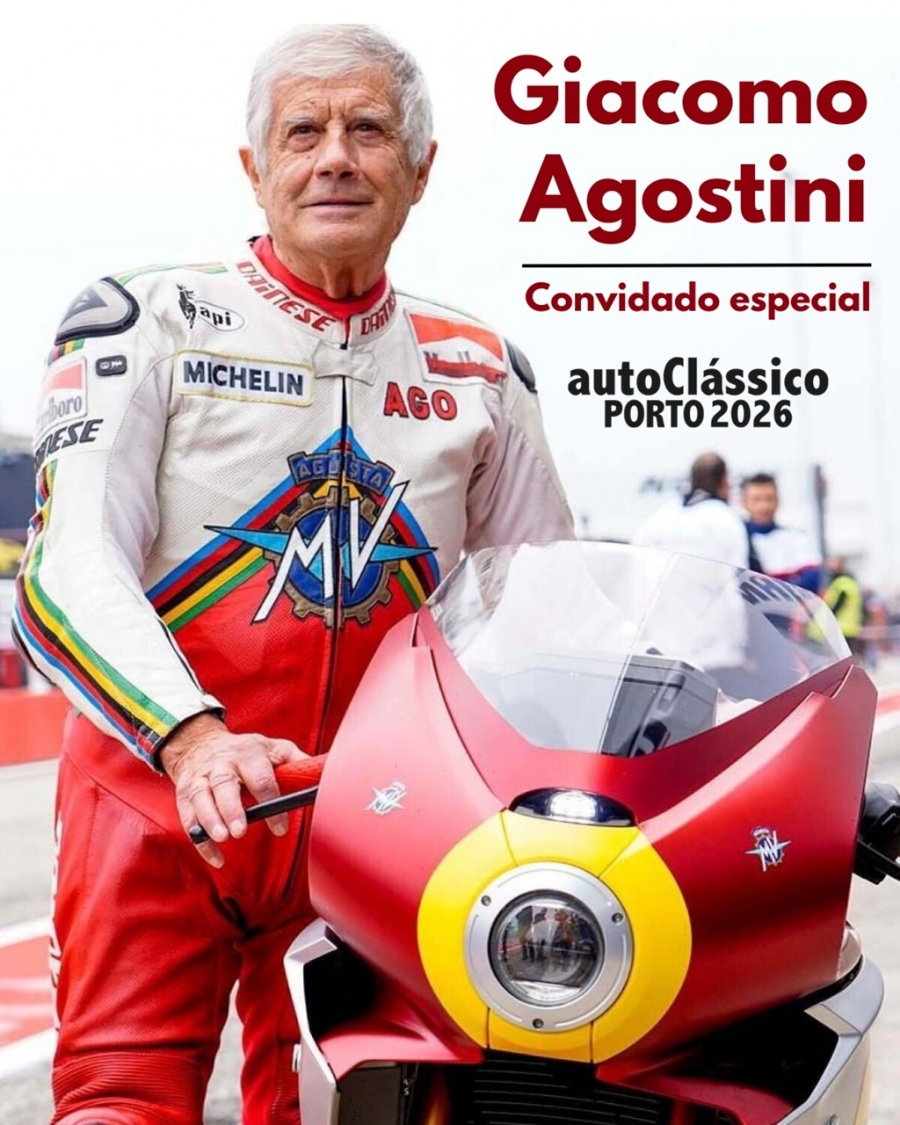 Giacomo Agostini e as duas rodas em destaque no XXIII autoCl&aacute;ssico