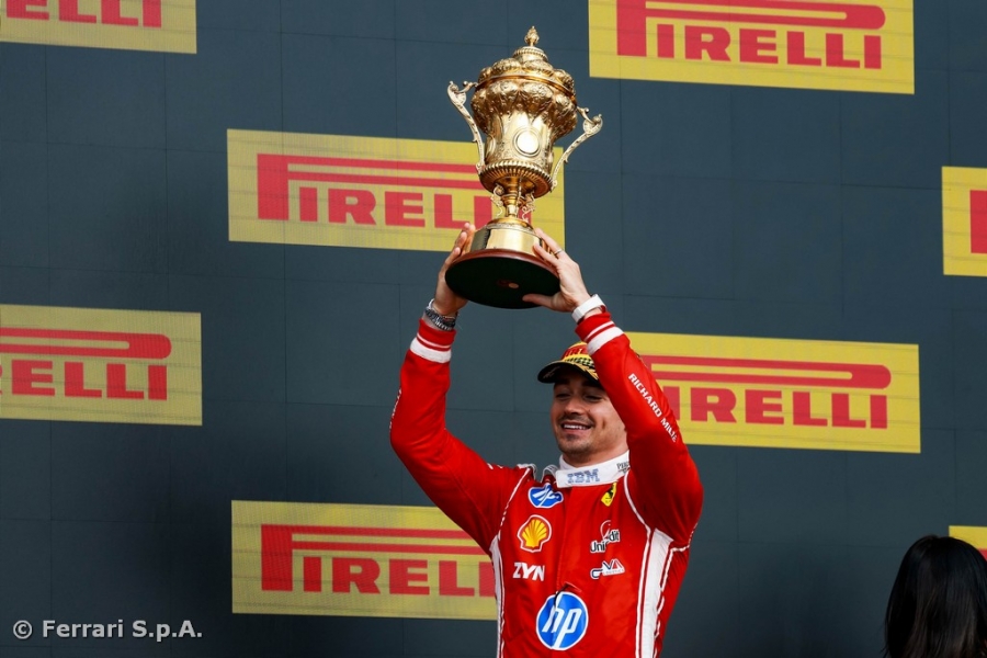 Charles delivers Ferrari its 250th win