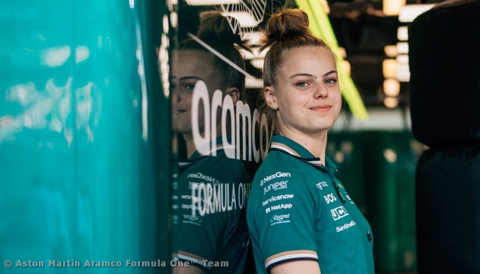 Tina Hausmann continues with Aston Martin F1 Team