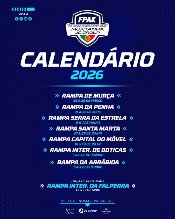 Campeonato de Portugal de Montanha apresenta calend&aacute;rio 2026