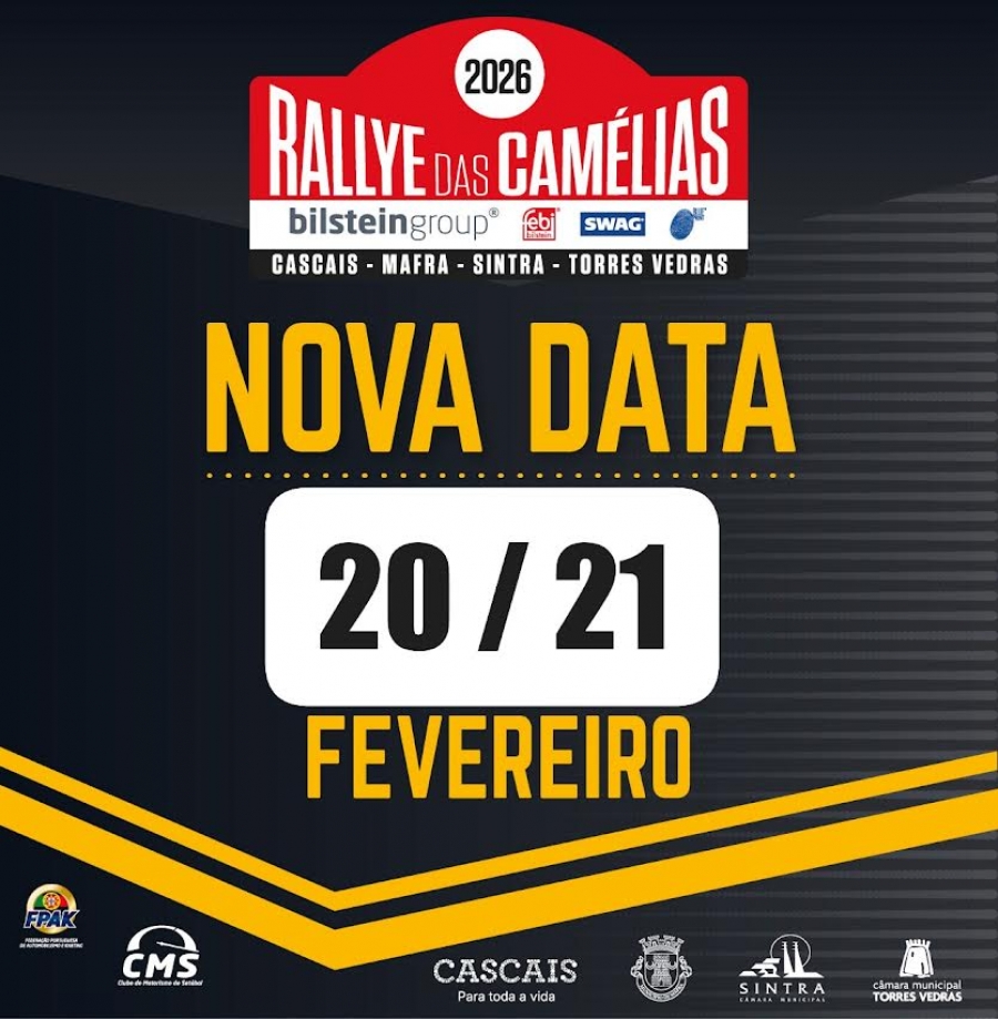 Rallye das Cam&eacute;lias 2026 sofre altera&ccedil;&atilde;o de data