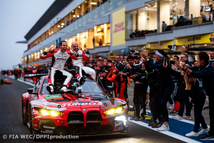 Augusto Farfus, Sean Gelael and Darren Leung took a thrilling Victory