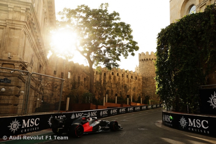 Audi F1 Team missed out on points at the Azerbaijan