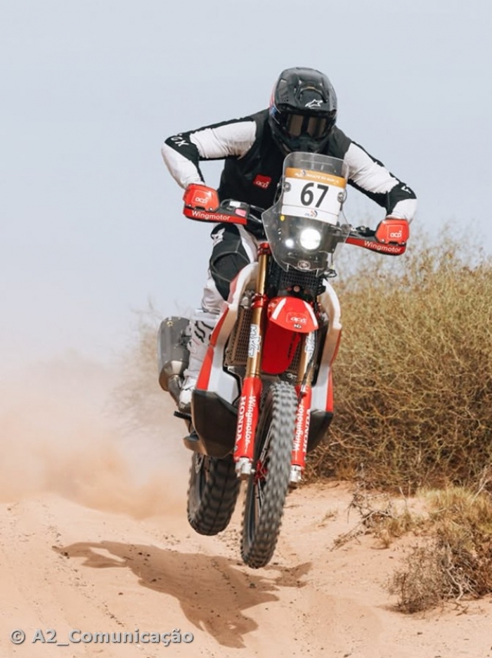 Gon&ccedil;alo e Salvador Amaral no final do Rallye du Maroc