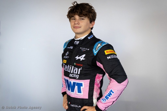 Nicola Lacorte with DAMS for the 2025 Formula 3 season