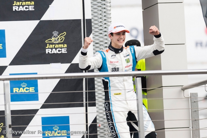 Noah Monteiro no campeonato Espanhol de F4 em Madrid
