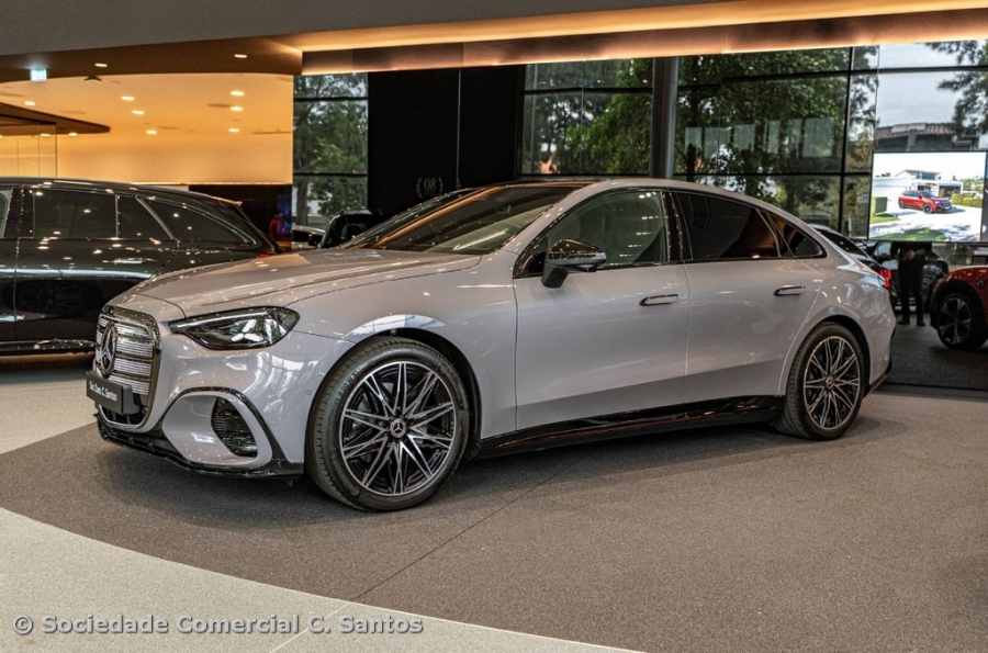 Mercedes-Benz Classe C el&eacute;ctrico chegou &agrave; Soc. Com. C. Santos