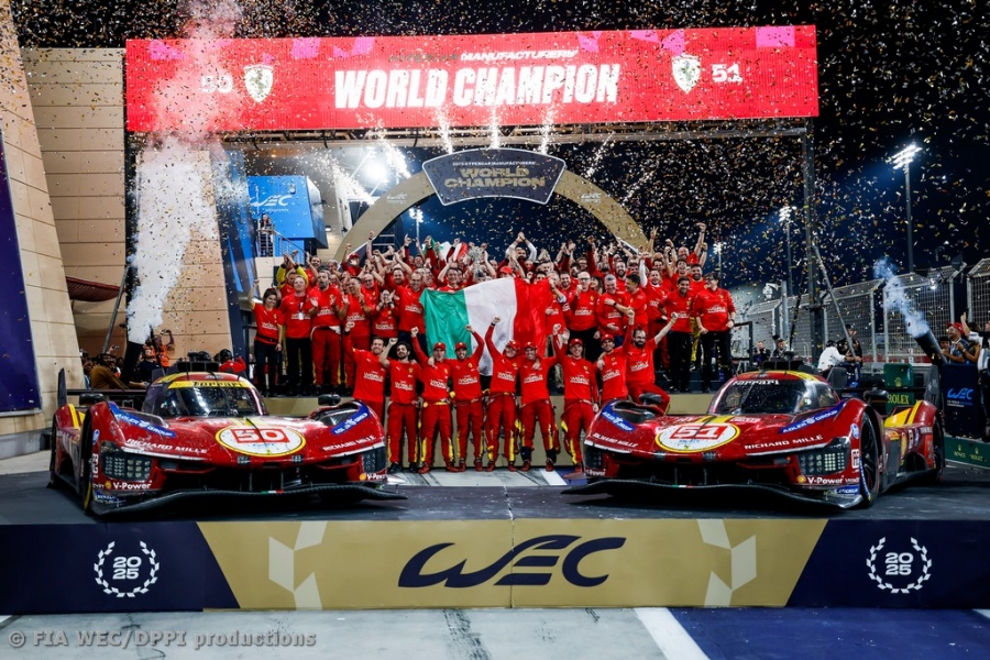 Ferrari crowned FIA World Endurance Champions in Bahrain