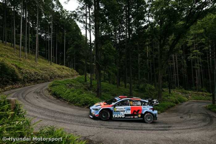 Hyundai World Rally Team claims top-five in Japan