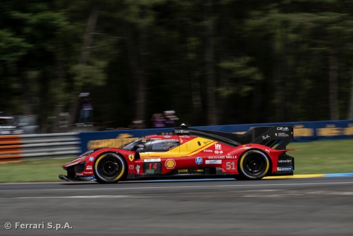 Ferrari on the fourth row for the 24 Hours of Le Mans