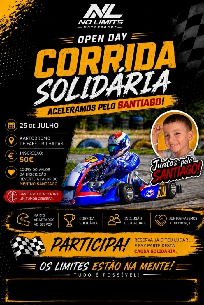 No Limits Motorsport acelera por Santiago em corrida solid&aacute;ria