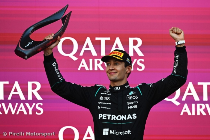 George Russell won the Azerbaijan Grand Prix