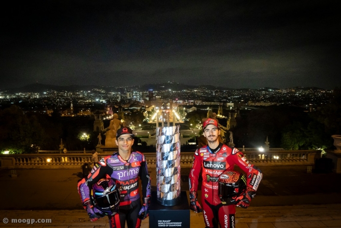 Martin &amp; Bagnaia touch down in Barcelona