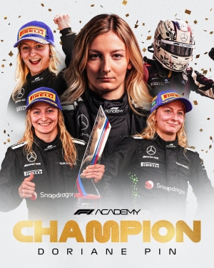 Dorian Pin is the 2025 F1 Academy Champion
