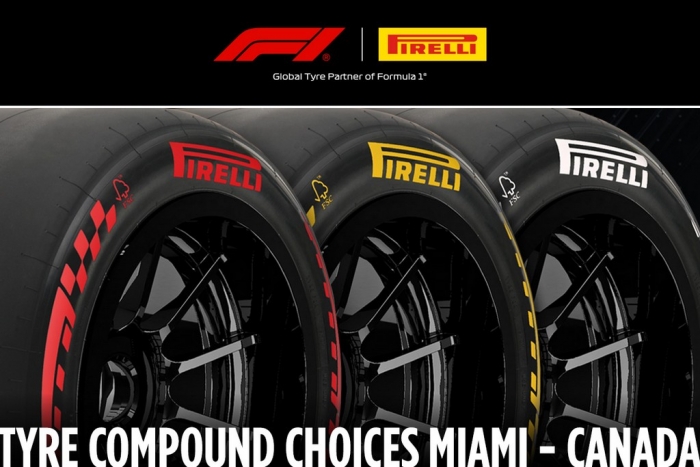 Pirelli compounds for Miami and Canada