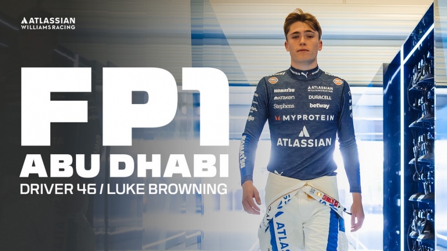 Luke Browning to hit the track in Abu Dhabi FP1