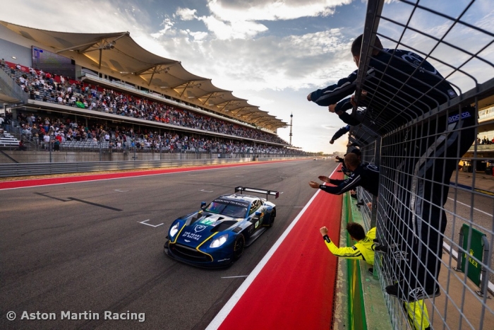 Aston Martin Vantage wins in Austin