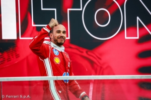 Lewis back on the podium